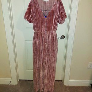 Willow & Root Pink Ribbed Dress/Cardigan